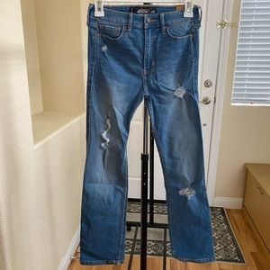 Hollister cropped skinny high rise jean